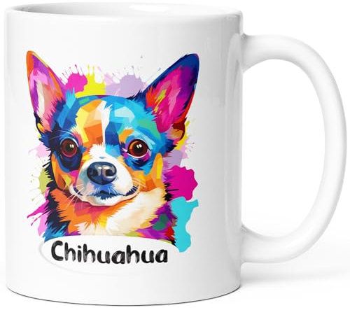 Luigi Collection Mug Chien chihuahua Tasse Message Humour drôle Race Animaux. Idée Cadeau Original et Beau Ami Homme Femme Enfant Collègue pour Anniversaire Noël Céramique