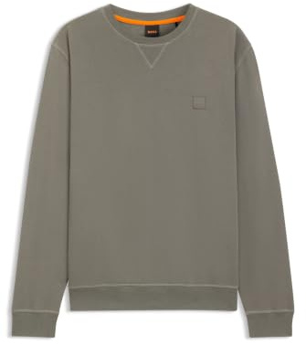 BOSS Herren Westart Relaxed-Fit Sweatshirt aus Baumwolle mit Logo-Aufnäher