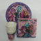 Lote de Vajillas Juveniles Monster High (16 Vasos, 16 Platos (23 cm) y 20 Servilletas) .Detalles y Decoración para Fiestas de Cumpleaños, Halloween, Bodas, Bautizos, Comuniones. AB
