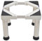 Support de Machine à Laver Base, Base Réglable longueur/Largeur Réglable de 30-48cm Hauteur Réglable 28-31 cm Charge 150kg, Base de Machine à Laver pour Frigo Lave-linge Sèche-linge 4 Pieds Blanc