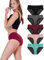 TIICHOO Periodenunterschwäsche Starke Blutung Damen Weiche Menstruationsunterwäsche 5er Pack(XL,Schwarz/Burgund/Grau/Roségold/Türkisgrün)