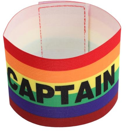 YARNOW Elastische Fußball Kapitänsbinde Fußballarmband Verschleißfeste Sportarmband Teambild