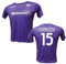 Generico Maglia Fiorentina Personalizzata Comuzzo 15 creata utilizzando Maglia Calcio Replica Autorizzata 2024-2025 Taglie da Adulto (IT, Testo, XXL, Regular, Regular, Viola)