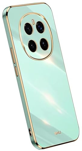 RankOne Hülle ist geeignet für Honor Magic7 Pro 5G (6.8 Inches), Galvanikrahmen Silikon Handyhülle - Grün