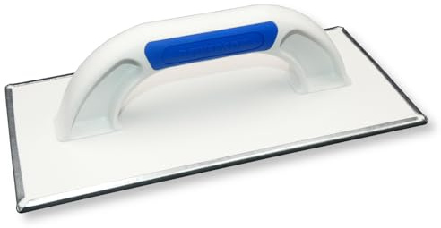 DEWEPRO Schleifbrett WDVS & Porenbeton 270 x 130 mm mit Stahlraspel | Raspelbrett mit verzinktem Stahl-Raspelbelag zum Egalisieren und Nachbearbeiten von Dämmplatten und Porenbeton