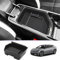 LUWU Compatible with Kia EV6 GT Line 2021-2024 2025 Centre Console Storage Box UK Car Armrest Organiser Tray Glove Box with Non-Slip Mat Kia EV6 Interior Accessories (Black)