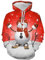 Weihnachtspullover 2024 - Cooler Weihnachtsmann Pullover Langarmshirt Modern Sweater Große Größen Casual Unisex 3D Hässliche Ugly Christmas Weihnachtspulli für Männer Weihnachtspulli Familie