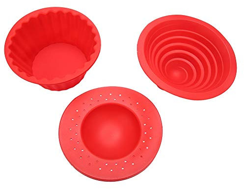 RockVOQRN silicone stampi per torta gelato mousse mousse strumento da forno rosso per amanti dei dessert