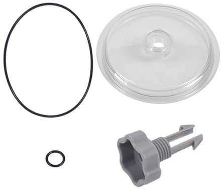 Tapa de bomba de piscina | Cubierta de bomba de piscina con válvula y 2 piezas | Bomba de filtro de | Tapa de cubierta de trampa de hojas | Cubierta de trampa, contenedor de filtro Cubiertas de