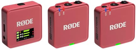 RØDE Wireless GO (Gen 3) – Compact Wireless Mic – Pristine Audio, 32-bit Float Recording, Automatic Level Control, for Phones, Cameras and Computers (Rose)