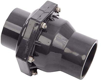 ZGHQHCDRH Vannes en Plastique, Valve Anti-Retour en PVC, clapet Anti-Retour en Plastique intérieur, vanne DN25 DN32 DN40 DN50 Universelle Verticale Horizontale 1 pièce(Inner Dia.40)