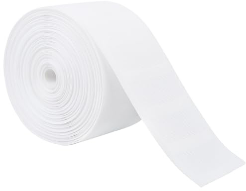BENECREAT Nastro Plissettato Da 20 m per La Bordatura Delle Tende, Nastro per Tende A Pieghe Pizzicate Da 0.5mm di Spessore per Realizzare Tende Plissettate