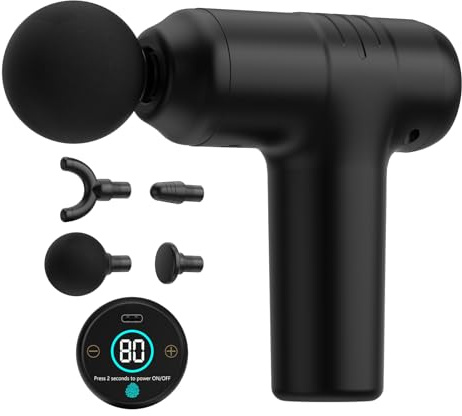 Mini Pistola Massaggio Muscolare 30 Velocità, 450g Ultra Leggero