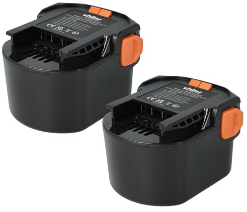 vhbw 2X Akku kompatibel mit AEG BSB 12 STX, BSB 12 G, BS 12 G, B1220R, B1215R, B1214G, BSS 12 RW Werkzeug (3300 mAh, NiMH, 12 V)