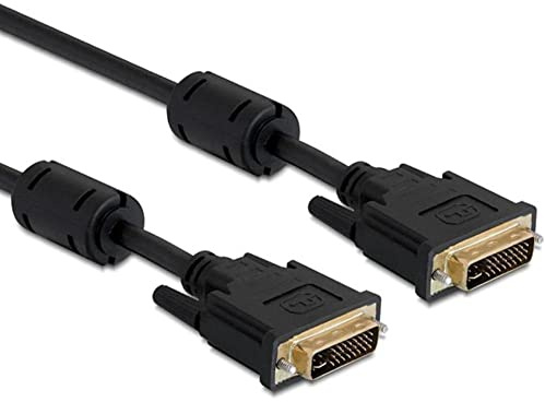 Delock DVI-Kabel (DVI 24+5 Stecke/Stecker, 2m) Schwarz