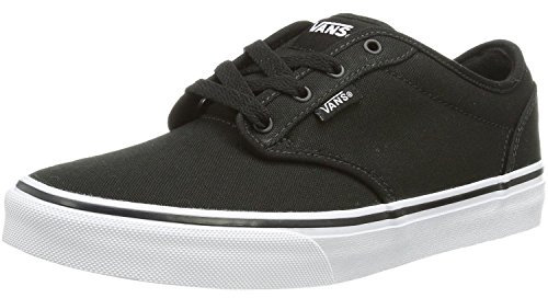 Vans Atwood, Unisex Kids' Low-Top Sneakers, Black (Canvas Black/White), 3.5 UK (36 EU)