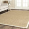 Safavieh Tapis en Fibres Naturelles Salon, Salle à Manger, Chambre à Coucher - Natural Fiber Collection, Tapis à Poil Court, Naturel et Brun, 183 x 274 cm