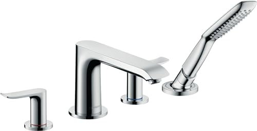 hansgrohe Metris 4-Loch Wannenrandarmatur, Chrom