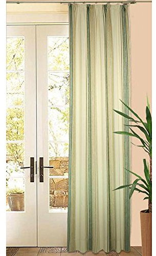 Georg Chr. Wirth Gardine Zara aus Deko-Stoff, mit U-Band grün/beige 225X136 CM