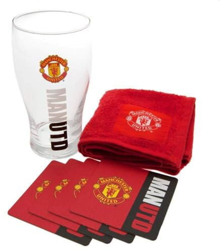Manchester United Glass Work Mark Mini Bar Set - Multi-Colour, 568 milliliters