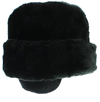 votrechapeau - Chapka en fausse fourrure - Toque homme - Cache-oreilles rabattables - Viktor