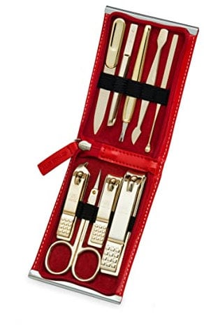 World No. 1. Three Seven (777) Travel Manicure Grooming Kit Nail Clipper Set (9 PCs, TS-970RG), MADE IN KOREA, SINCE 1975.
