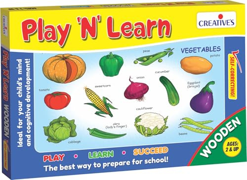 CREATIVE EDUCATIONAL 850,9 cm Play N Learn Holz Gemüse Spiel