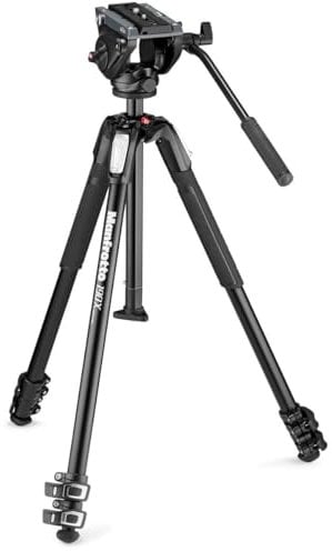 Manfrotto Testa video fluida MVH500AH con treppiede MT190X3