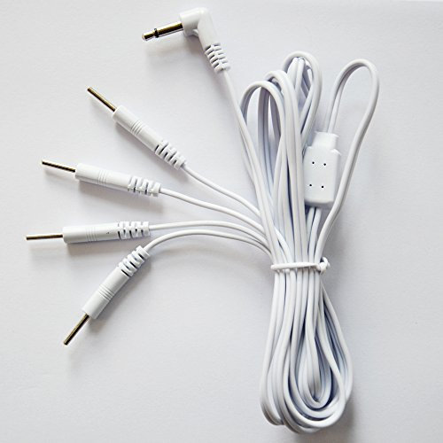KONMED 10 Stück Elektroden-Kabel 3,5 mm Stecker 2,0 mm Pin Verbindung 10 Stück