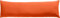 REDBEST Seitenschläferkissenbezug Single- Jersey San Francisco, orange Größe 40x140 - weiche Qualität, bügelfrei, praktischer Reißverschluss, 100% Baumwolle