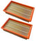 2 x filtro piatto pieghevole adatto per gli originali Kärcher NT 25/1 AP, NT 35/1 AP, NT 35/1 AP, NT 35/1 AP, NT 35/1, NT 45/1, NT 55/1, NT 361, NT 561, etc. sostituisce l'originale 6.904-367.0