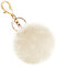 Soleebee Doux Artificielle Fourrure De Lapin Porte-clés Pompon Balle Duveteux Porte-clés Valise Sacs À Dos Accessoires Charme pour Les Femmes Filles (Beige)
