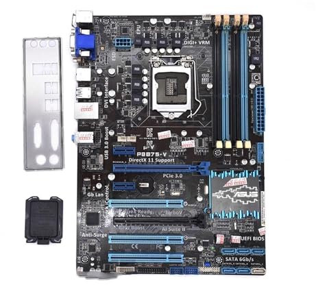 QWEOWW Scheda Madre del Computer Fit for ASUS P8B75-V Intel B75 Socket LGA 1155 i3 i5 i7 DDR3 32G SATA3 USB3.0