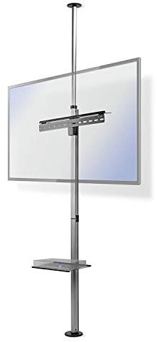 Ex-Pro 180° Swivel Floor to Ceiling Telescopic Adjustable TV Mount Pole Stand Bracket for 37-70 Screen Max. VESA 600 x 400 Holds 30kg