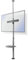 Ex-Pro 180° Swivel Floor to Ceiling Telescopic Adjustable TV Mount Pole Stand Bracket for 37-70 Screen Max. VESA 600 x 400 Holds 30kg