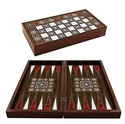 Star 1021569 antik Backgammon, Tavla aus Holz