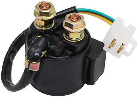Yerbay Motocicleta Arranque del Relé Solenoide para Yamaha 250 SR250 WARRIOR 350 YFM350 1987-2004 ATV / XC180 1983-1985/ SR185 XS850 XS1100 XZ550/ SRX250 1987-1988
