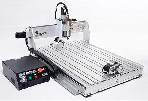 wittsun Macchina CNC a 4 assi 6040 con porta USB mandrino 2200W e maniglia fresatura e cavingmachine per incisione cnc