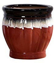 caihuashopping Jardinière Intérieur et Extérieur Pot de Fleur en céramique Rouge Jardin extérieur Maison Salon Salon Salle de Salle à Manger décoration Grande Fleur Pot Pot de Fleur (Size : Medium)