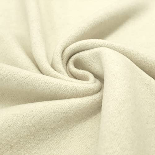 Mantelwolle Nelly – Wollvelours mit Kaschmir in 8 Farben – Kaschmirwolle – Für Mäntel, Jacken und Wollkleider – per Meter (Natur-Ecru)