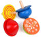 4 Stück Gyro Classic Kinderspiel Spielzeug Kreisel für Jungen Mädchen Bunte Druck Holz Gyro Kreisel Spielzeug Nützlich und praktisch