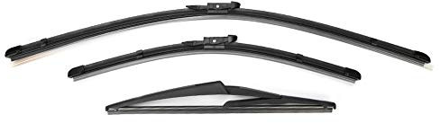 Kit Limpiaparabrisas Qashqai J10 + Escobillas Delanteras 24 Pulgadas 16 Traseras 12 Limpiaparabrisas Adecuado para coches 2007-2013 con volante a la derecha