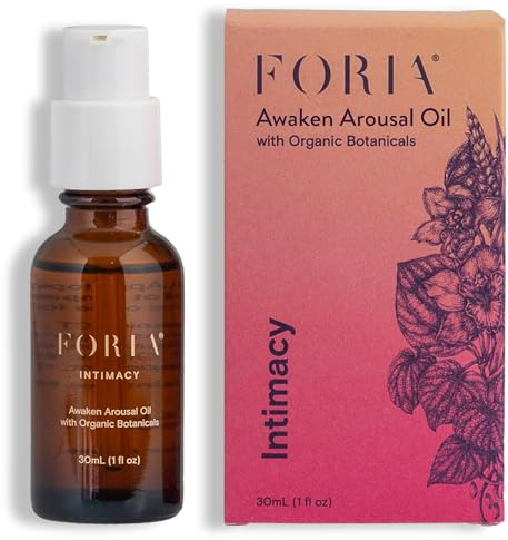 Foria Awaken Arousal Oil - Organic, All-Natural - Safe for Sensitive Skin - 1 Fl Oz