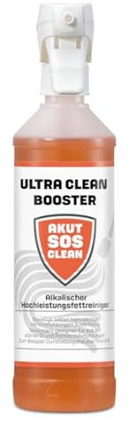 Akut SOS Clean ULTRA CLEAN BOOSTER - Alkalischer Hochleistungsfettreiniger geeignet für extrem starke Öl & Fettreste- Fettentferner für Küche und Gatrrogewerbe