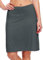 WILLIT Damen 20 Röcke Golf Knielange Tennisröcke Sportlich Modest Sportlich Casual Skorts Tasche UVA-Schutz Dunkelgrau M