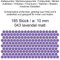 Aufkleber Etiketten Klebepunkte aus Folie 185 Stück lavendel matt rund 10 mm selbstklebend farbig wetterfest Decal Markierungen Organisieren DIY basteln verzieren Modellbau Scrapbooking