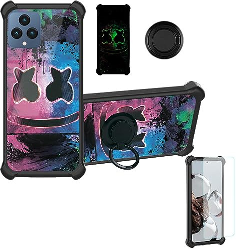 Aroepurt Hülle Für Telekom T Phone hülle Kompatibel mit Telekom T Phone Hülle Case Handyhülle Schutzhülle Cover [Mit 9H Härte HD Schutzfolie] PC + Silikon YGH-BQ