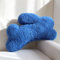 Herfair Kissen Kaninchen Kinder Kuschelkissen, Weiche Flauschige Hase Form Dekokissen, Plüsch Kissen Dekokissen für Kinder & Erwachsene Geschenkidee 50cm (Blau)