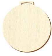 Holz Medaille rund - Deko Basteln 3-20cm, Durchmesser:Ø 7cm, Pack mit:10 Stück