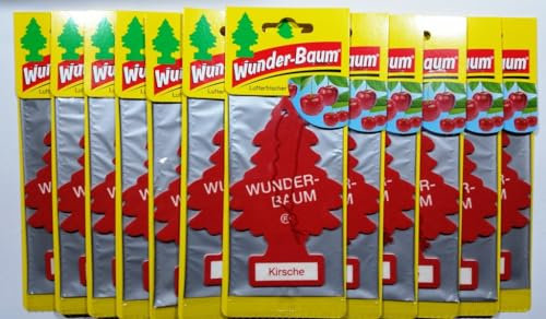 12 x WUNDER- BAUM Kirsche Auto Duftbaum Lufterfrischer Airfreshener